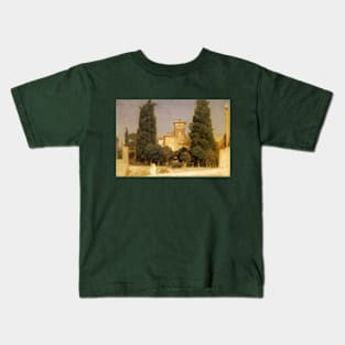 The Villa Malta, Rome by Lord Frederic Leighton Kids T-Shirt